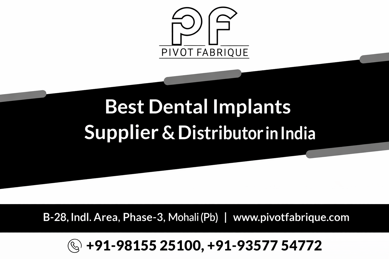 Best Dental Implants Supplier & Distributor in India