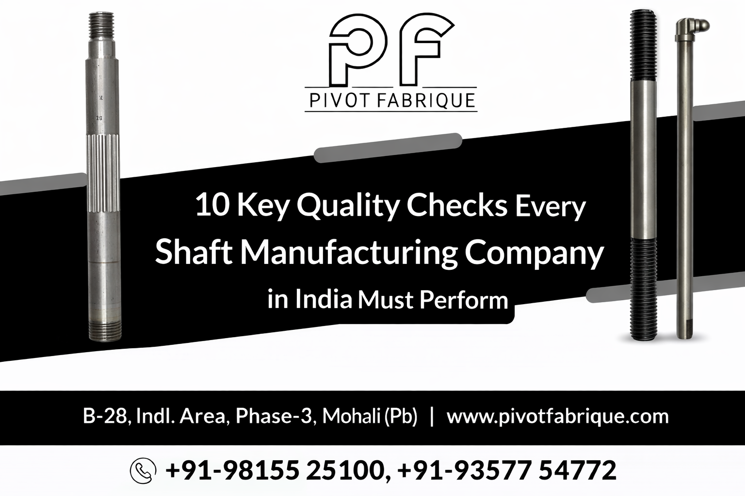 10 Key Quality Checks Every Shaft Manufacturing Company in India Must Perform