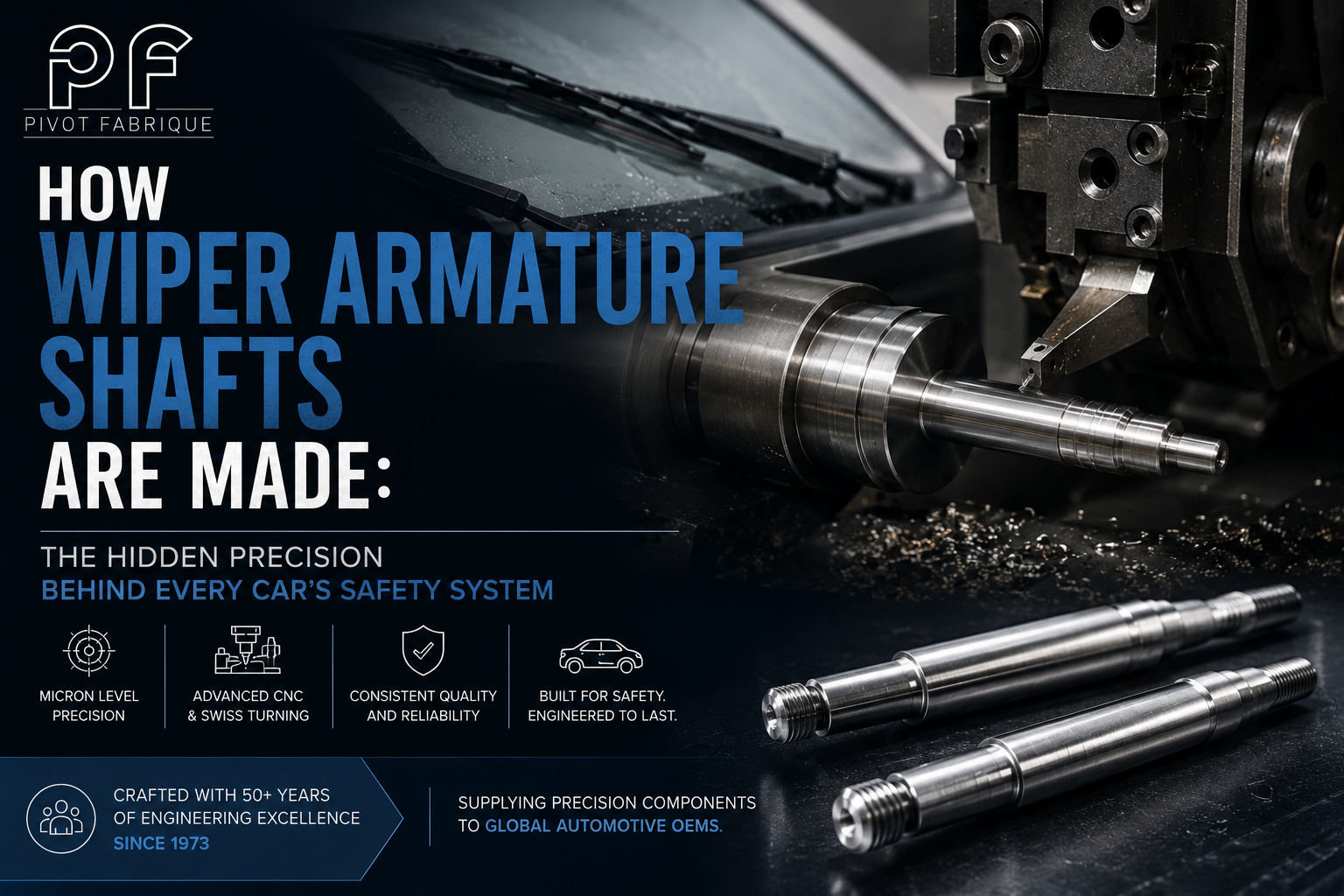  How Wiper Armature Shafts Are Made: The Hidden Precision Behind Every Car’s Safety System